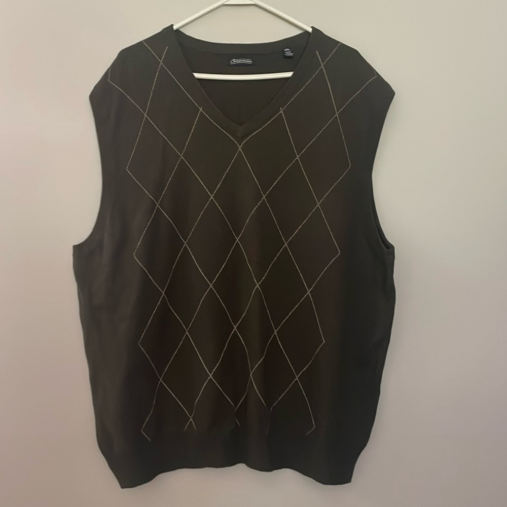 Mens V Neck Vest Sweater